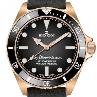 Edox SkyDiver Military Bronze Limited Edition Automatic 80115 BRZN NDR